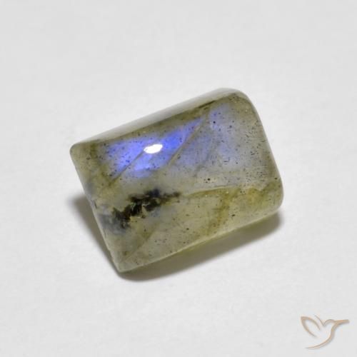 1.93ct Natürlicher Mehrfarbig Labradorit, Baguette, Transparent