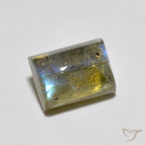 2.02ct Natürlicher Mehrfarbig Labradorit, Baguette, Transparent