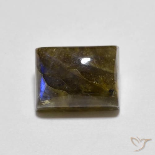 2.29ct Natürlicher Mehrfarbig Labradorit, Baguette, Lichtdurchlässig