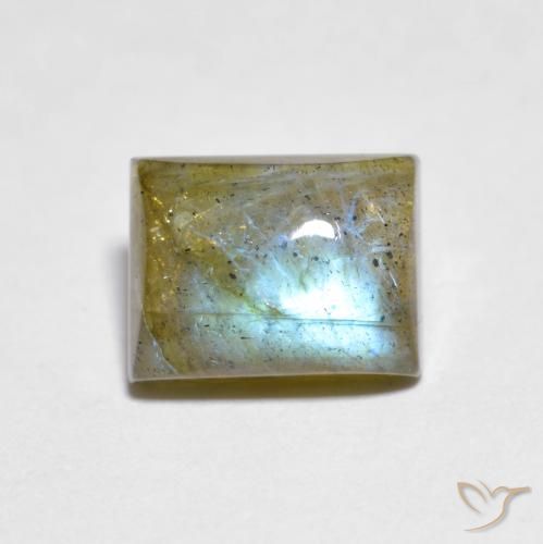 2.12ct Natürlicher Mehrfarbig Labradorit, Baguette, Transparent