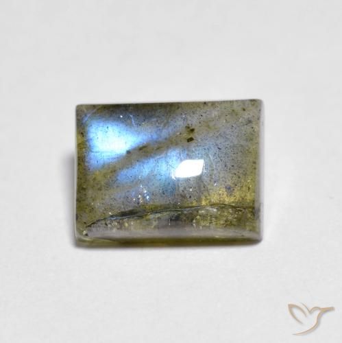 1.79ct Natürlicher Mehrfarbig Labradorit, Baguette, Transparent