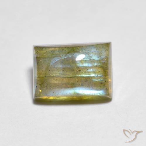 2.18ct Natürlicher Mehrfarbig Labradorit, Baguette, Transparent
