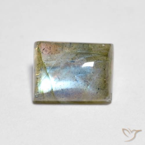 1.95ct Natürlicher Mehrfarbig Labradorit, Baguette, Transparent