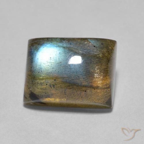2.53ct Natürlicher Mehrfarbig Labradorit, Baguette, Transparent