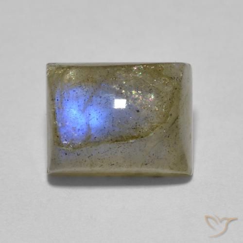 2.46ct Natürlicher Mehrfarbig Labradorit, Baguette, Lichtdurchlässig