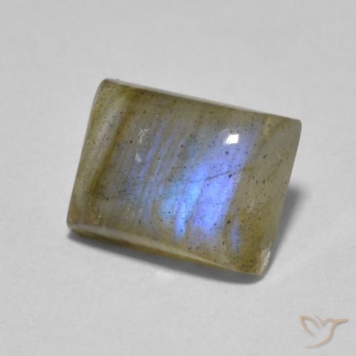 1.89ct Natürlicher Mehrfarbig Labradorit, Baguette, Lichtdurchlässig