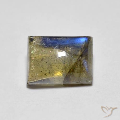 2.21ct Natürlicher Mehrfarbig Labradorit, Baguette, Transparent