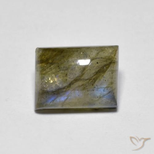 2.30ct Natürlicher Mehrfarbig Labradorit, Baguette, Lichtdurchlässig