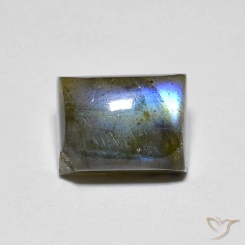 2.42ct Natürlicher Mehrfarbig Labradorit, Baguette, Lichtdurchlässig
