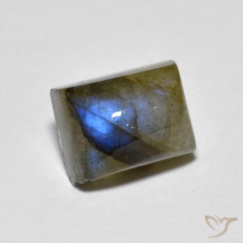 2.69ct Natürlicher Mehrfarbig Labradorit, Baguette, Lichtdurchlässig