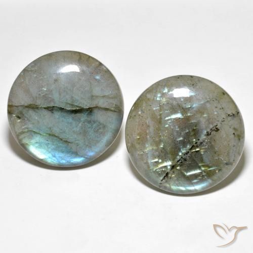 62.71 ct natürliche Mehrfarbig Labradorit-Edelsteine, Runden, Lichtdurchlässig