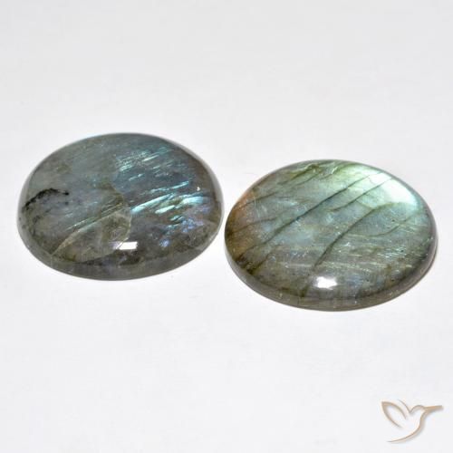 60.15 ct natürliche Mehrfarbig Labradorit-Edelsteine, Runden, Lichtdurchlässig