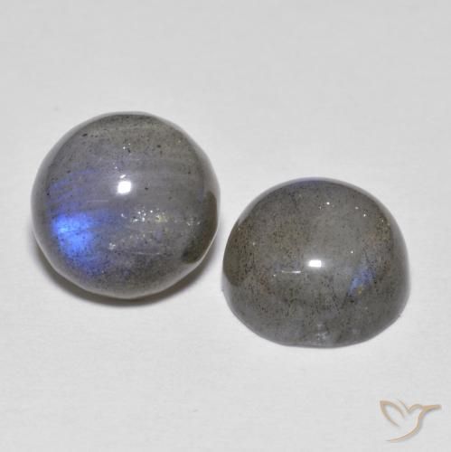 4.87 ct natürliche Mehrfarbig Labradorit-Edelsteine, Runden, Lichtdurchlässig