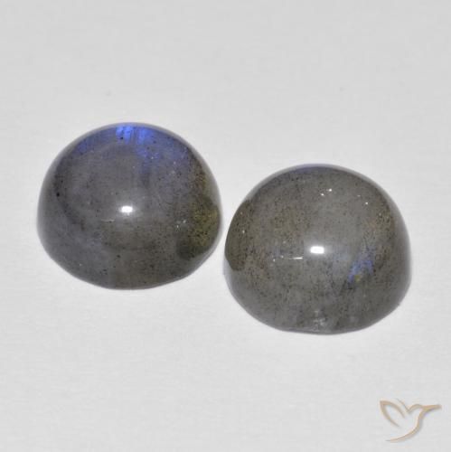 4.87 ct natürliche Mehrfarbig Labradorit-Edelsteine, Runden, Lichtdurchlässig