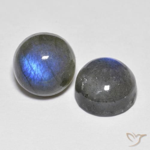 5.54 ct natürliche Mehrfarbig Labradorit-Edelsteine, Runden, Lichtdurchlässig