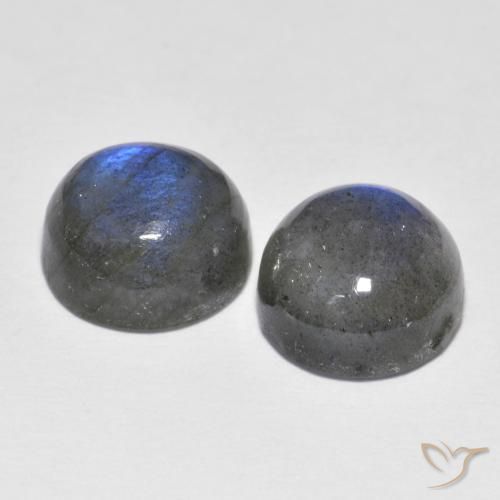 5.54 ct natürliche Mehrfarbig Labradorit-Edelsteine, Runden, Lichtdurchlässig