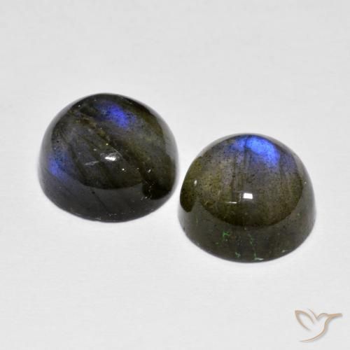 4.72 ct natürliche Mehrfarbig Labradorit-Edelsteine, Runden, Lichtdurchlässig