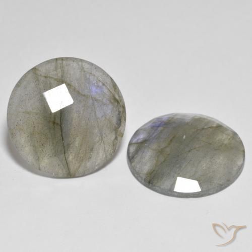 25.88 ct natürliche Mehrfarbig Labradorit-Edelsteine, Runden, Lichtdurchlässig