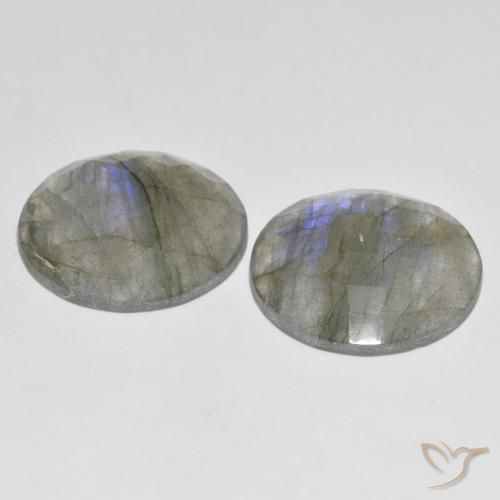 25.88 ct natürliche Mehrfarbig Labradorit-Edelsteine, Runden, Lichtdurchlässig