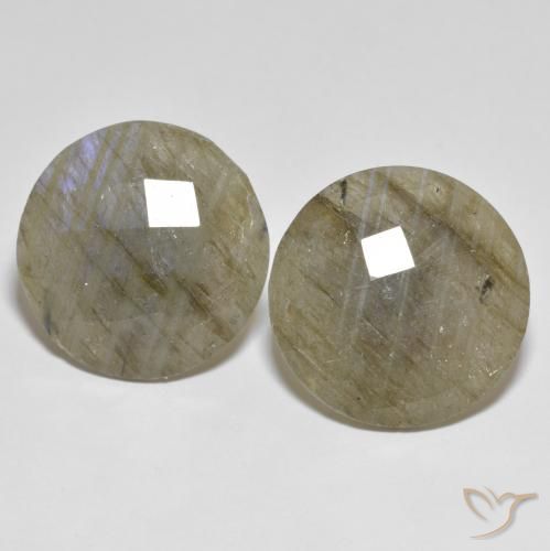 26.54 ct natürliche Mehrfarbig Labradorit-Edelsteine, Runden, Lichtdurchlässig