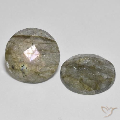 15.10 ct natürliche Mehrfarbig Labradorit-Edelsteine, Runden, Lichtdurchlässig