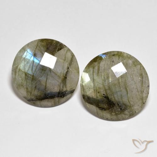 25.78 ct natürliche Mehrfarbig Labradorit-Edelsteine, Runden, Lichtdurchlässig