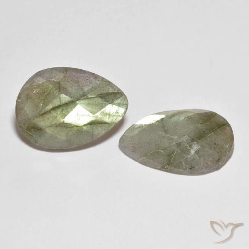 15.18 ct natürliche Mehrfarbig Labradorit-Edelsteine, Birnenform, Lichtdurchlässig