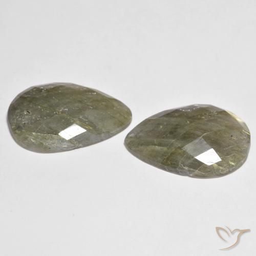22.06 ct natürliche Mehrfarbig Labradorit-Edelsteine, Birnenform, Lichtdurchlässig
