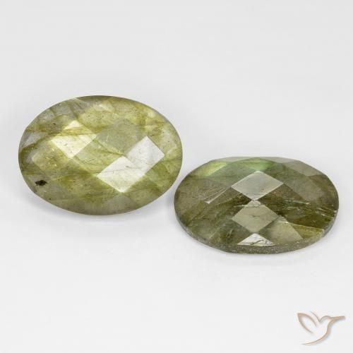 16.55 ct natürliche Mehrfarbig Labradorit-Edelsteine, Oval, Lichtdurchlässig