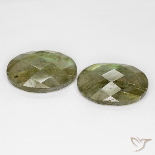 16.55 ct natürliche Mehrfarbig Labradorit-Edelsteine, Oval, Lichtdurchlässig