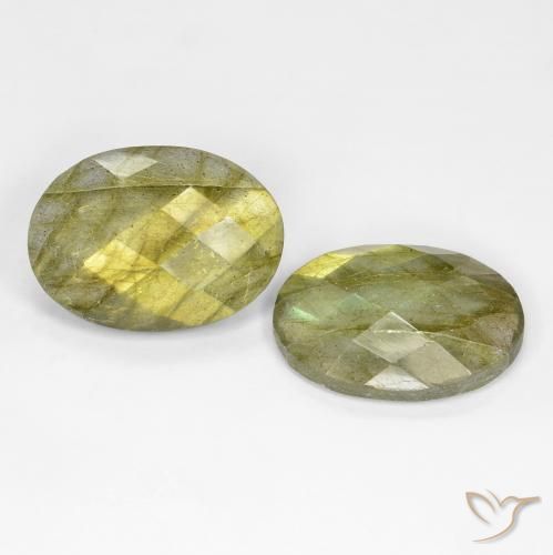 16.30 ct natürliche Mehrfarbig Labradorit-Edelsteine, Oval, Lichtdurchlässig