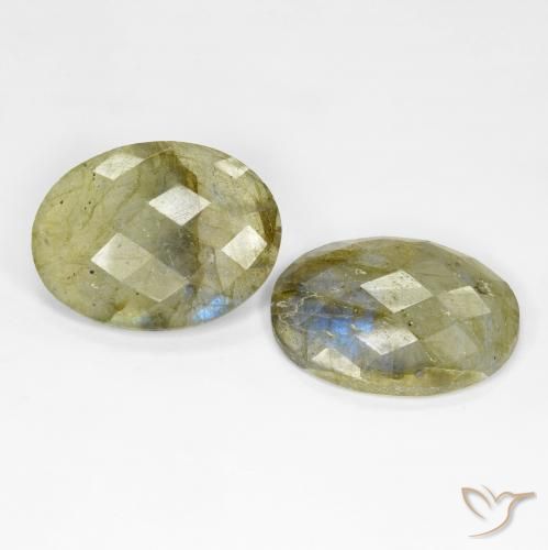 20.44 ct natürliche Mehrfarbig Labradorit-Edelsteine, Oval, Lichtdurchlässig
