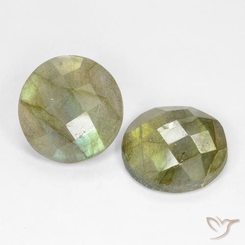 8.19 ct natürliche Mehrfarbig Labradorit-Edelsteine, Runden, Lichtdurchlässig
