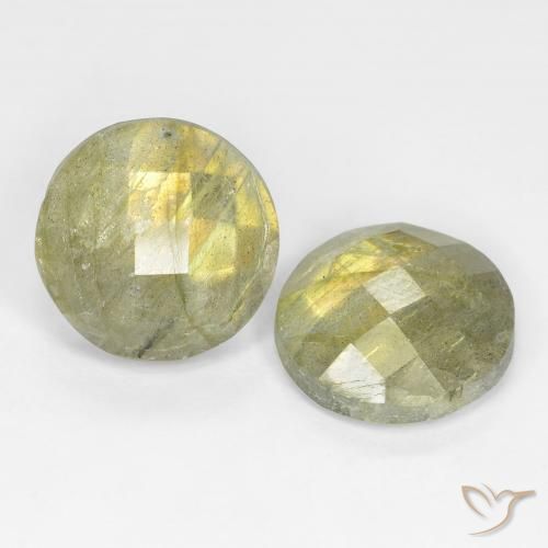 9.43 ct natürliche Mehrfarbig Labradorit-Edelsteine, Runden, Lichtdurchlässig