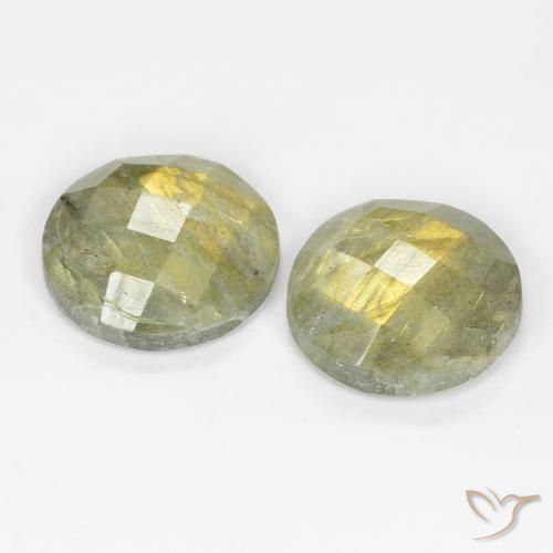 9.43 ct natürliche Mehrfarbig Labradorit-Edelsteine, Runden, Lichtdurchlässig
