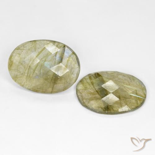 16.61 ct natürliche Mehrfarbig Labradorit-Edelsteine, Oval, Lichtdurchlässig