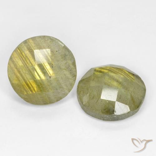 9.66 ct natürliche Mehrfarbig Labradorit-Edelsteine, Runden, Lichtdurchlässig
