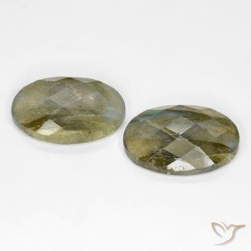 16.40 ct natürliche Mehrfarbig Labradorit-Edelsteine, Oval, Lichtdurchlässig