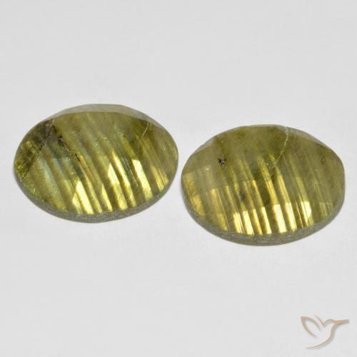 13.35 ct natürliche Mehrfarbig Labradorit-Edelsteine, Runden, Lichtdurchlässig