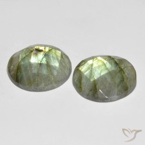 17.56 ct natürliche Mehrfarbig Labradorit-Edelsteine, Runden, Lichtdurchlässig