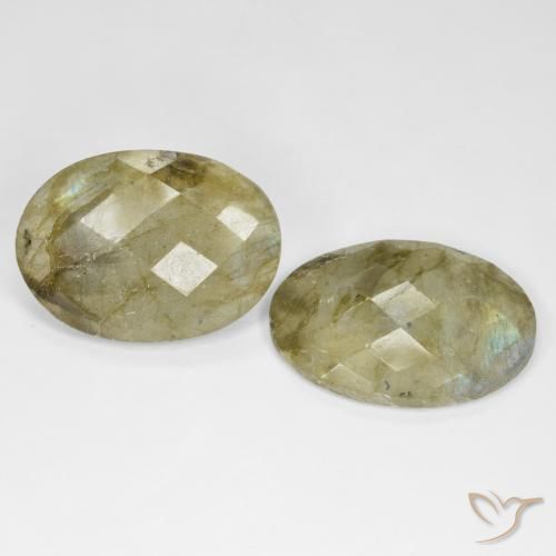 23.45 ct natürliche Mehrfarbig Labradorit-Edelsteine, Oval, Lichtdurchlässig