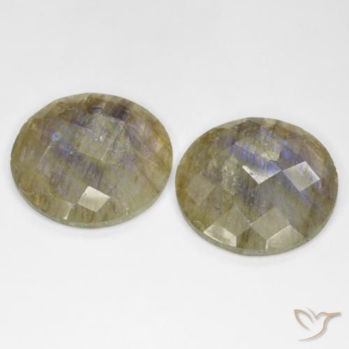 25.40 ct natürliche Mehrfarbig Labradorit-Edelsteine, Runden, Lichtdurchlässig