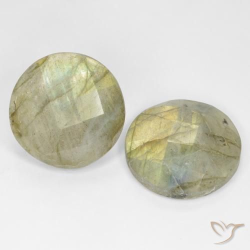 17.63 ct natürliche Mehrfarbig Labradorit-Edelsteine, Runden, Lichtdurchlässig