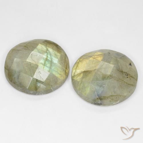 17.63 ct natürliche Mehrfarbig Labradorit-Edelsteine, Runden, Lichtdurchlässig