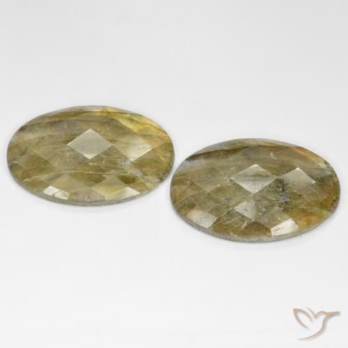 26.05 ct natürliche Mehrfarbig Labradorit-Edelsteine, Oval, Lichtdurchlässig
