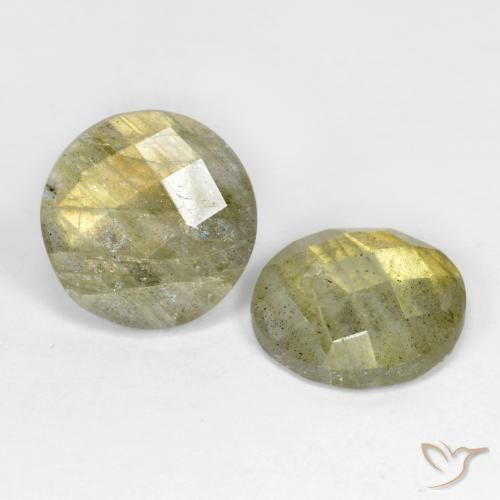 8.10 ct natürliche Mehrfarbig Labradorit-Edelsteine, Runden, Lichtdurchlässig