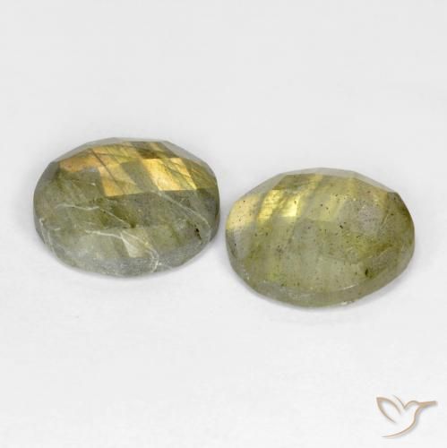 8.10 ct natürliche Mehrfarbig Labradorit-Edelsteine, Runden, Lichtdurchlässig