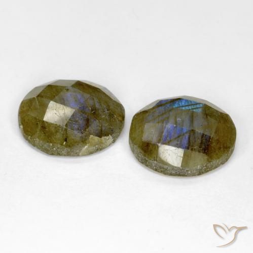 8.40 ct natürliche Mehrfarbig Labradorit-Edelsteine, Runden, Lichtdurchlässig