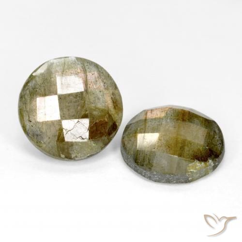 9.29 ct natürliche Mehrfarbig Labradorit-Edelsteine, Runden, Lichtdurchlässig