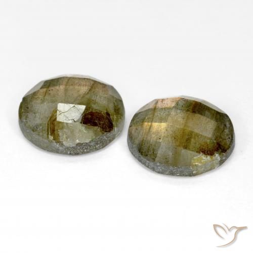 9.29 ct natürliche Mehrfarbig Labradorit-Edelsteine, Runden, Lichtdurchlässig